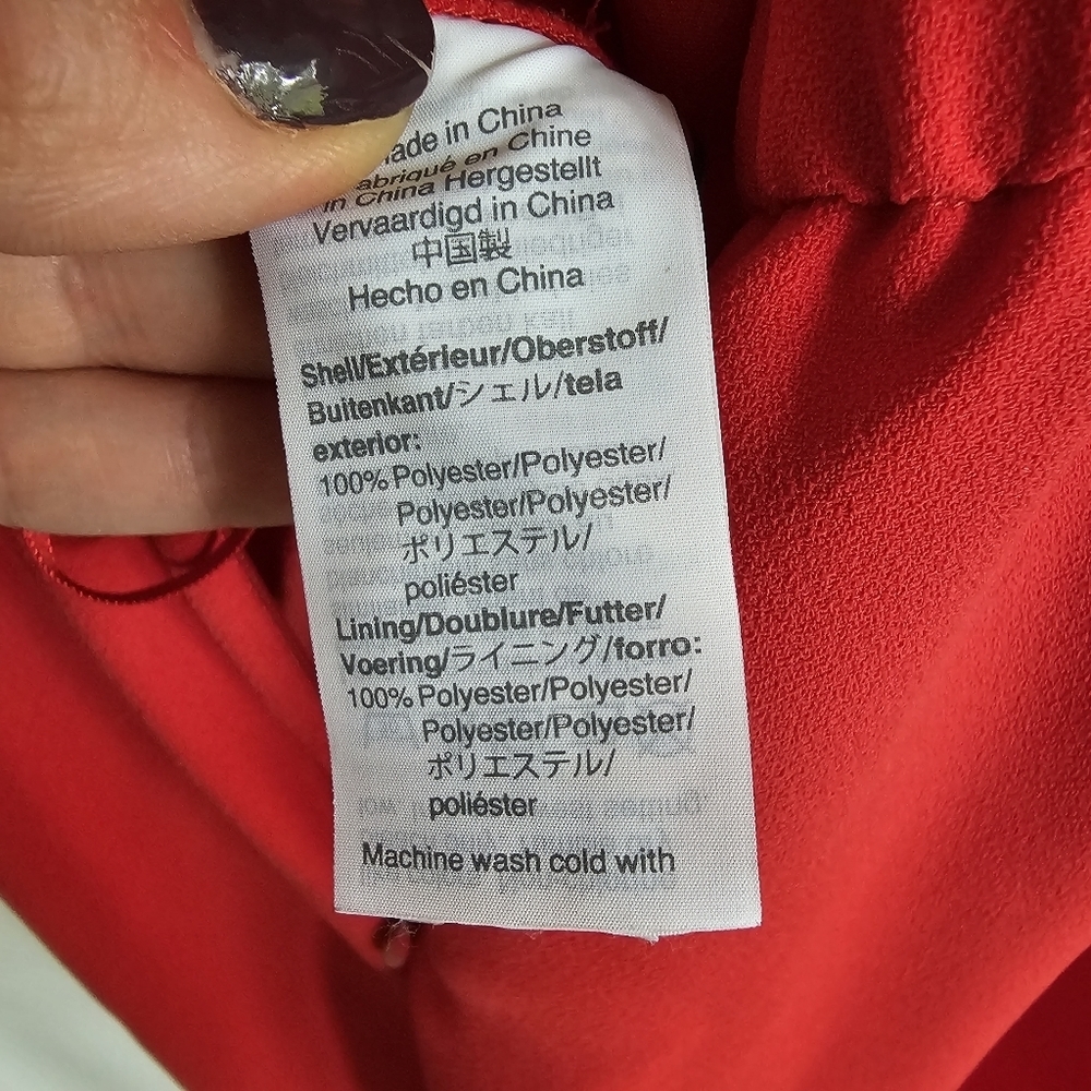 J. Crew Red Ruffle Jumpsuit - Picture 9 of 9